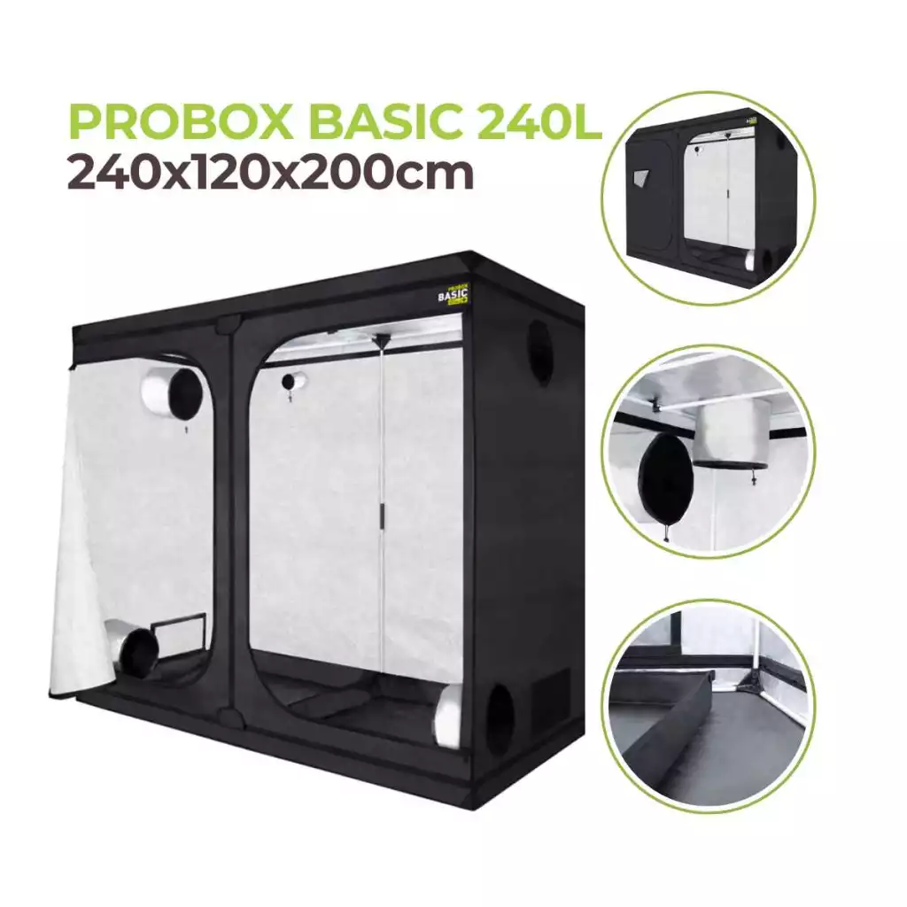 growbox 240x120x200 cm | probox basic 240l | garden highpro