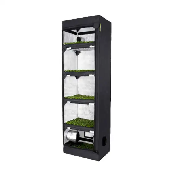 ghp anzuchtset l anzuchtbox mit led lampe | 60x40x200 cm